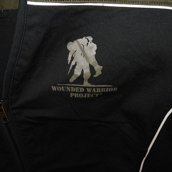 Harley Davidson Zip Front Shirt Women's Size XS Black Woven Wounded Warriors - Picture 3 of 10